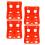 4 Pcs Holder For Salt Block Plastic Sheep Feeder Rack Orange 11