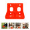 4 Pcs Holder For Salt Block Plastic Sheep Feeder Rack Orange 6