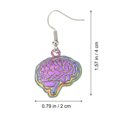 Brain Earrings Back To School Teacher Accessories Cute 1