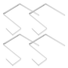 4Stk Verstellbare Edelstahl Kranzhalter Für Grabstein Silber Dekorativ