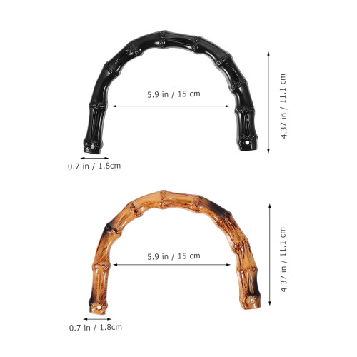 Diy Bag Accessory Plastic 4pcs 11.5x6.1in 1
