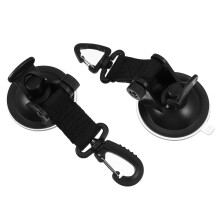 2 stuks heavy duty zuignapshaken voor auto (zwart)