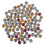 200pcs Leopard Gem Patch Pendant Miss Ceramic Tile Glass 1