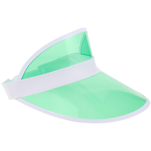 Women'S Sun Hats Sun Visor Hat Green Plastic 1pack