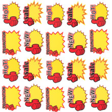 200 Pcs Advertising Cards Tag Sale Sign Small Sticky Labels