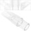 Alto Sax Flutes Mouthpiece Jazz Accessory White Plastic 3