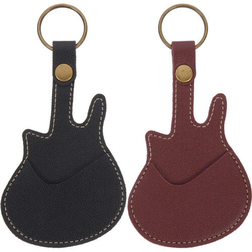 2 Pcs Guitar Picks Storage Holder Case Personalised Acoustic 2