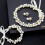 1Set Bruids Parel Sieraad Set Haar En Oren 3