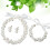 1Set Bruids Parel Sieraad Set Haar En Oren 10