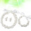 1Set Bruids Parel Sieraad Set Haar En Oren 8