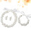 1Set Bruids Parel Sieraad Set Haar En Oren 11