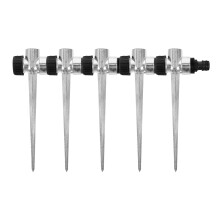 Lawn Sprinkler Bases Silver 2pcs 7.86x3.34x1.18in