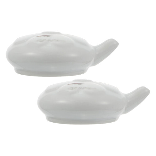 2 Pcs Drawing Ceramic Ink Drop Ink Container 9x7x2cm 2