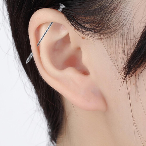 9 Pcs Navel Bar Buckle Belly Button Popularity Screw Piercing ※ 2