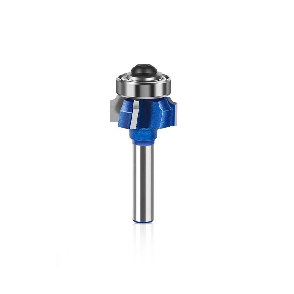 8Mm 6Mm 1/4 Inch Shank 4 Flute Router Bit Set For Woodworking R1 R2 R3 Trim Edge Roundover Bits (3 Pcs 6Mm Shank) 6038364002747