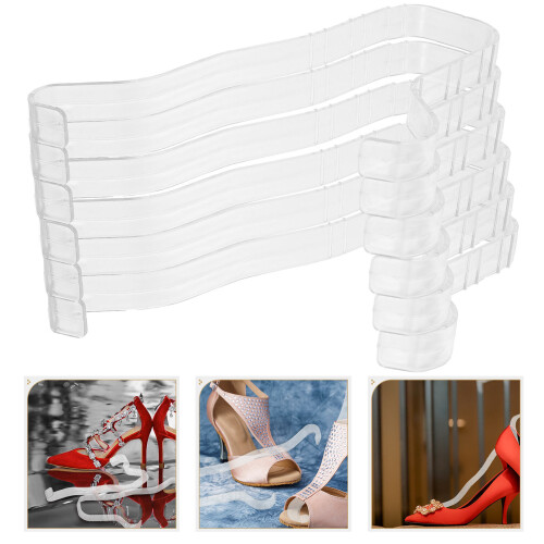 6Pièces Présentoir Chaussures Plastique Pour Rangement Facile 2