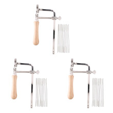 3 x Adjustable Band Saw Blades for Metal Cutting, 1/4 Inch Width, High-Carbon Steel, Compatible with Various Models