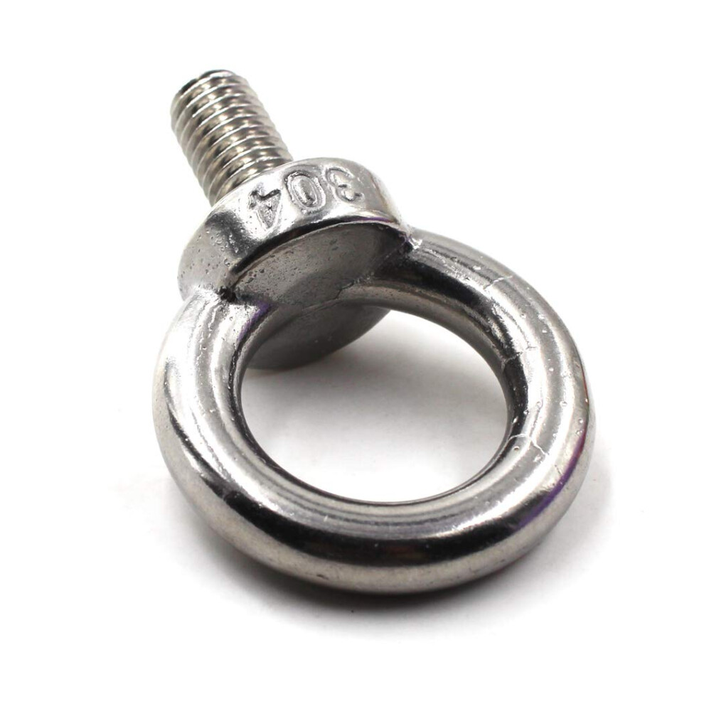 M18 Eye Bolt 304 Stainless Steel Heavy Duty Lifting Ring Screw 1 Piece For Secure Lifting Applications 6447073296697