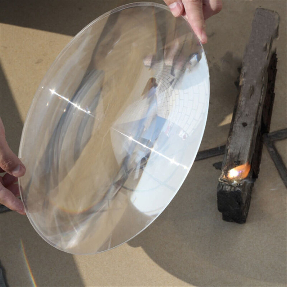 300mm Solar Fresnel Lens PMMA Plastic Focal Length 120mm Concentrator Magnifier for Solar Projects