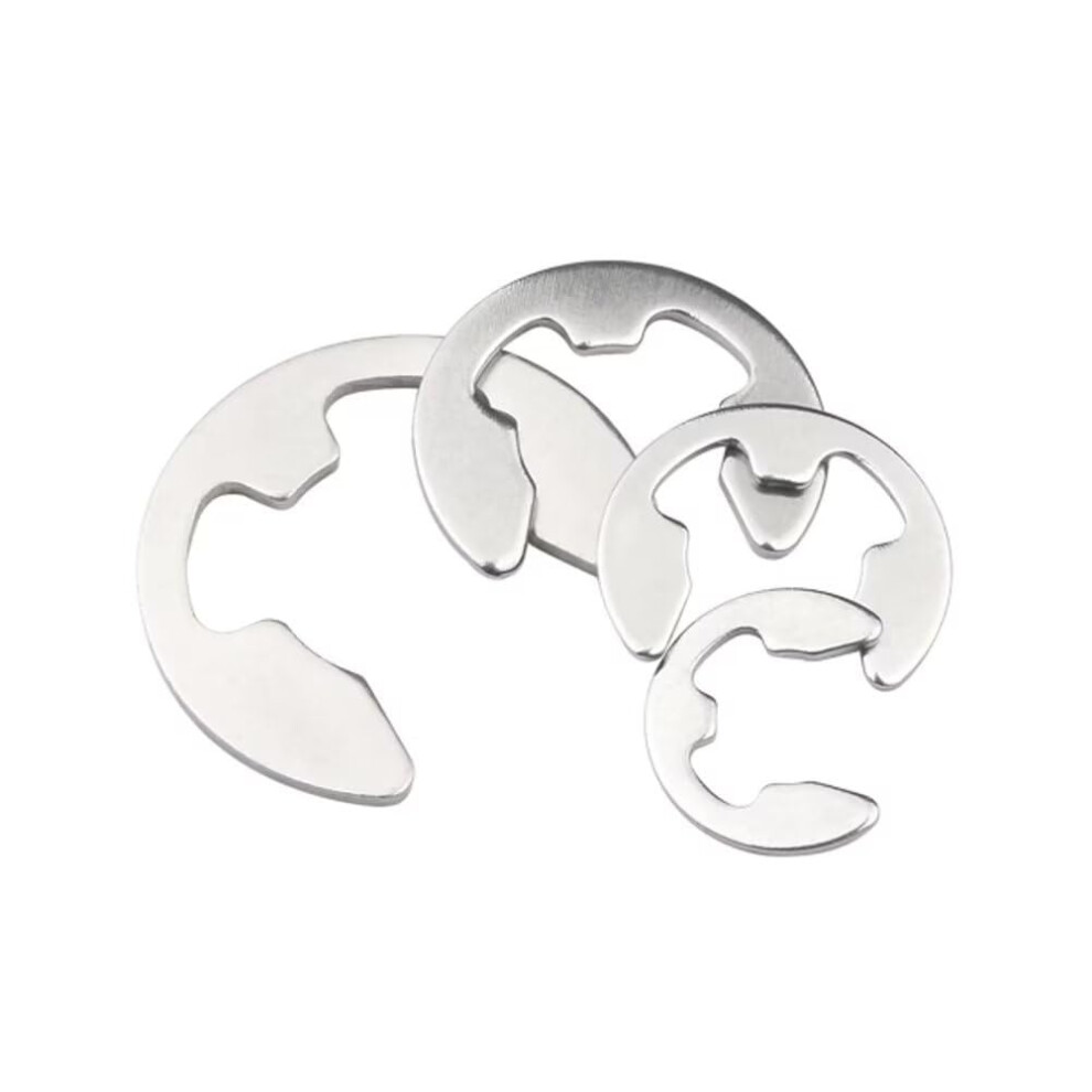 Lock Washers For Shafts M4, Stainless Steel E-Clip External Retaining Ring Snap Circlip For Shaft Groove, Pack Of 200 6482260301495