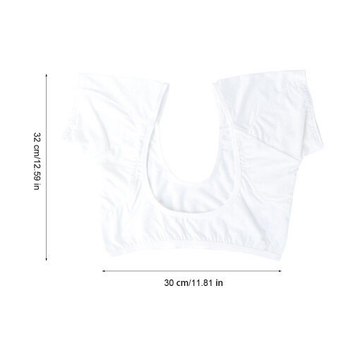 Underarm Sweat Vest Women White 1set 1