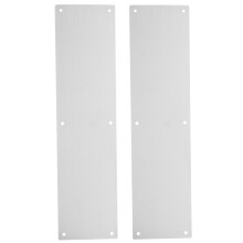 1set Silver Metal Door Kick Plate Stainless Steel Plate