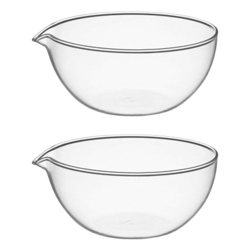 2pcs Glass Drainage Bowl Glass Sheet Put The Bowl-image-OPC-PK8DJMJ-NEW
