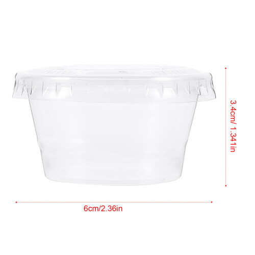 Raindrops Disposable Cups With Lids Sauce Cup Pp 100pcs 1