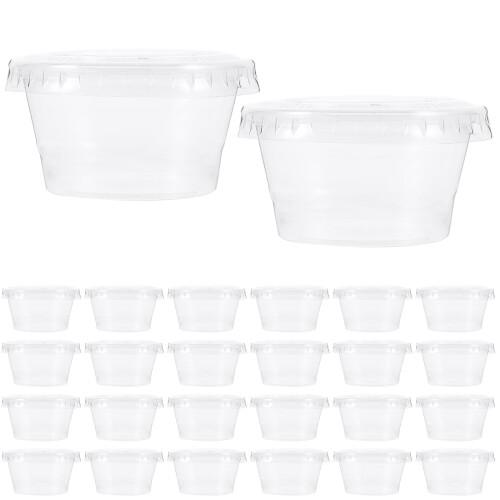 Raindrops Disposable Cups With Lids Sauce Cup Pp 100pcs