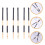 Bamboo Drum Stick Black 3 Pairs 0.5 Inches Deep 7