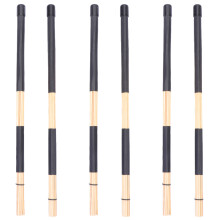 Bamboo Drum Stick Black 3 Pairs 0.5 Inches Deep