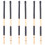 Bamboo Drum Stick Black 3 Pairs 0.5 Inches Deep 1