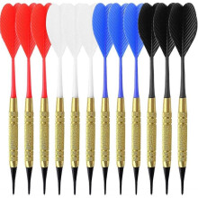Flchettes en plastique, 3 noires, blanches, rouges et bleues pour flchettes lectroniques + tte 100, flchettes cibles lectroniques