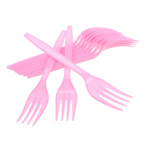 20 Pcs And Serving Utensils Pink