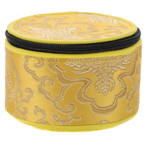 Raindrops Singing Bowls Storage Bag Red Cloth 1pack