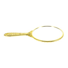 Rose Handle Mirror Antiker Handspiegel Rund Gold Vintage Handheld