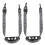 Universal Chin Strap Black Durable Plastic Polyester 2pcs 11