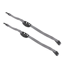 Universal Chin Strap Black Durable Plastic Polyester 2pcs