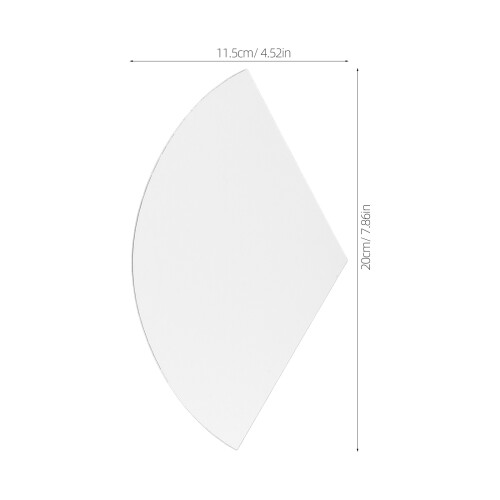 Minimalist Silver Fan Shaped Mirror Wall Decor Easy To Install 2
