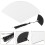 Minimalist Silver Fan Shaped Mirror Wall Decor Easy To Install 11