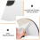 Minimalist Silver Fan Shaped Mirror Wall Decor Easy To Install 8