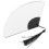 Minimalist Silver Fan Shaped Mirror Wall Decor Easy To Install 1