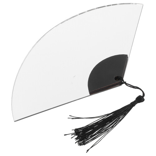 Minimalist Silver Fan Shaped Mirror Wall Decor Easy To Install
