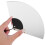 Minimalist Silver Fan Shaped Mirror Wall Decor Easy To Install 4