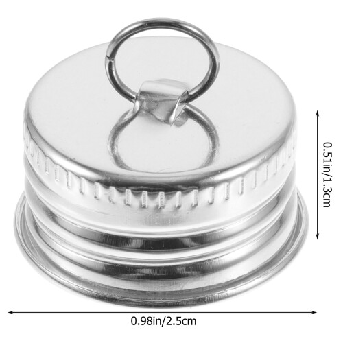 Canning Lids Regular Aluminum Screw Caps Silver 12pcs 1