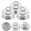 Canning Lids Regular Aluminum Screw Caps Silver 12pcs 9