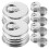 Canning Lids Regular Aluminum Screw Caps Silver 12pcs 1