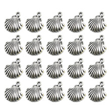 50 Pcs Seashell Girl Bracelet Jewelry Making Pendants Alloy Charm