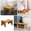 Solid Wood Toilet Stool Child Step Bathroom Chair Stable Footstool 8