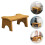 Solid Wood Toilet Stool Child Step Bathroom Chair Stable Footstool 3